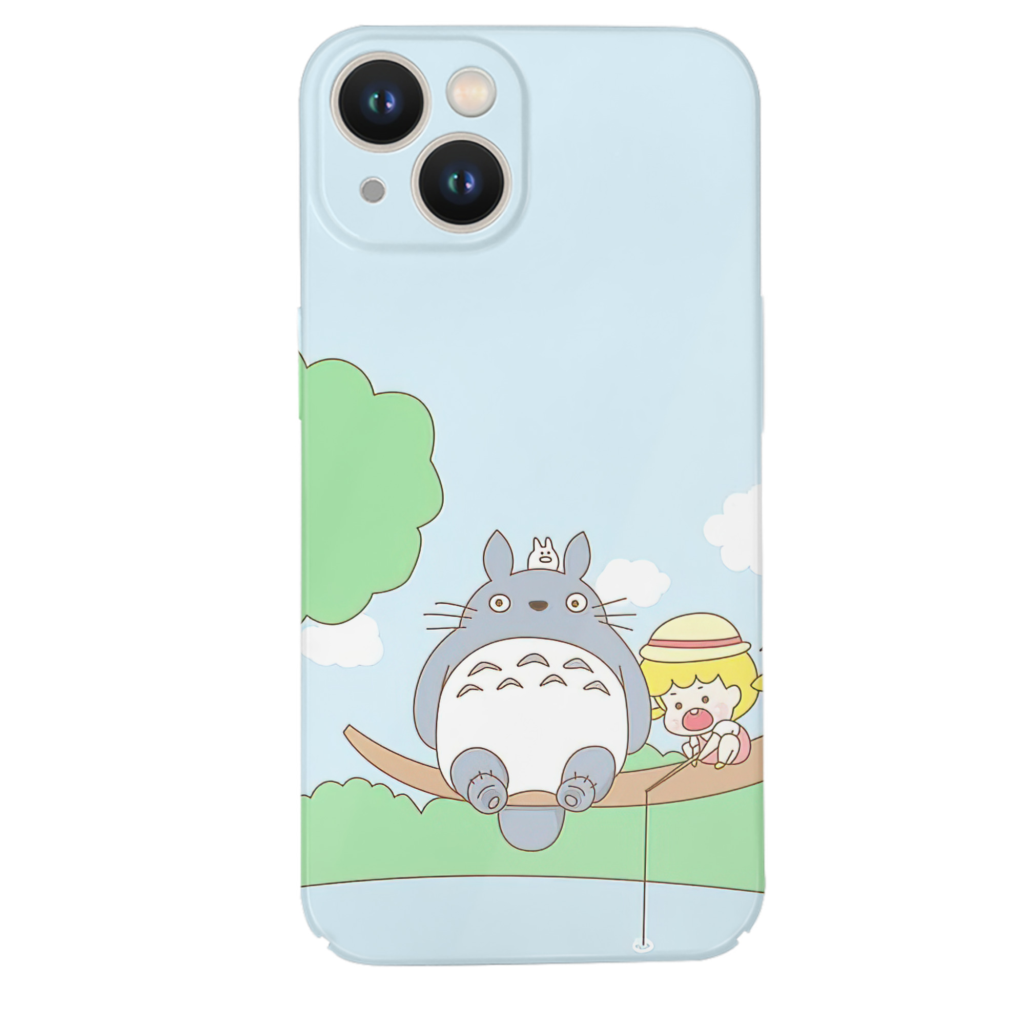（画像用） となりのトトロ 草壁メイ 草壁サツキ My Neighbor Totoro Satsuki Kusakabe Mei Kusakabe 【iPhone 14シリーズ対応】ハードケース